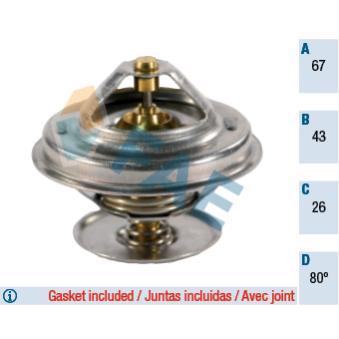 Thermostat d'eau FAE OEM 0012036675