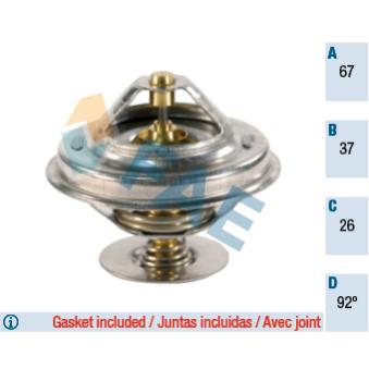 Thermostat d'eau FAE OEM 11531733803