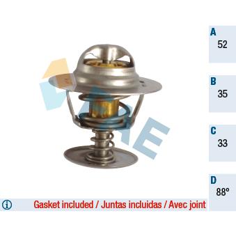Thermostat d'eau FAE OEM 89FF8575AA