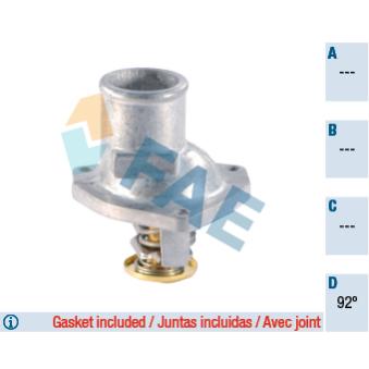 Thermostat d'eau FAE OEM 1338043