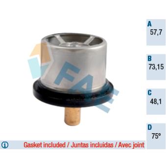 Thermostat d'eau FAE OEM 7403839110