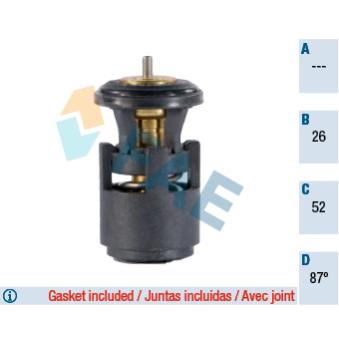 Thermostat d'eau FAE OEM 032121110B