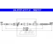ATE 24.3727-2117.2 - Tirette à câble, frein de stationnement
