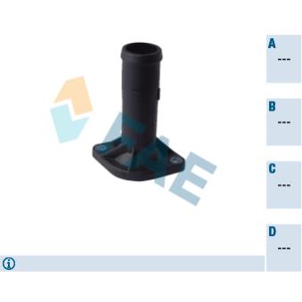 Bride de liquide de refroidissement FAE OEM 038121121