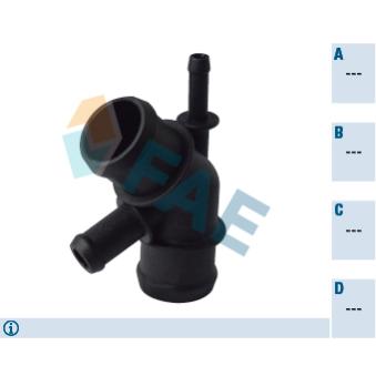 Bride de liquide de refroidissement FAE OEM 1J0121087C