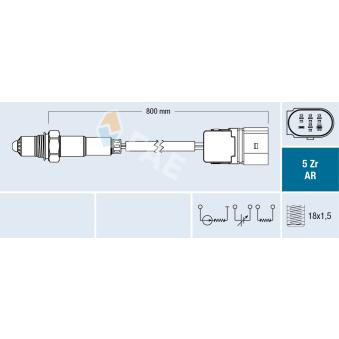 Sonde lambda FAE OEM 11787530736