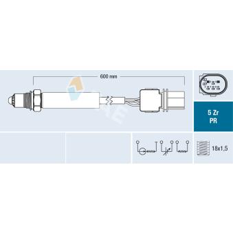 Sonde lambda FAE OEM 11787570104