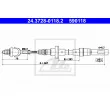 Tirette à câble, commande d'embrayage ATE [24.3728-0118.2]