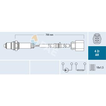 Sonde lambda FAE OEM 36531RBB003