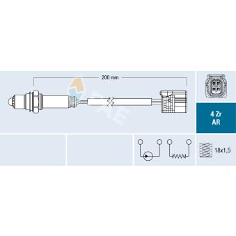 Sonde lambda FAE OEM 36531RSHE01