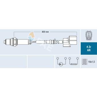 Sonde lambda FAE OEM 36531PZDA01