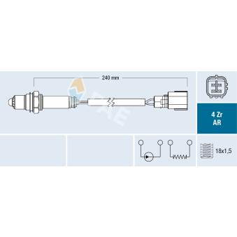 Sonde lambda FAE OEM 8946760010