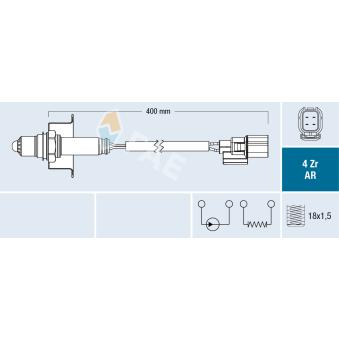 Sonde lambda FAE 75656