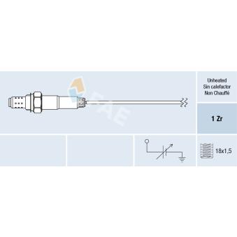 Sonde lambda FAE 77001