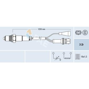 Sonde lambda FAE OEM 034906265F