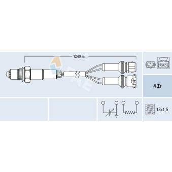 Sonde lambda FAE OEM 60809629