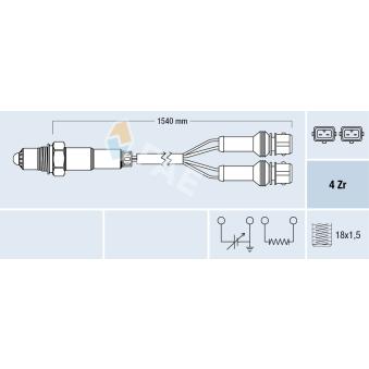 Sonde lambda FAE OEM 9613860880