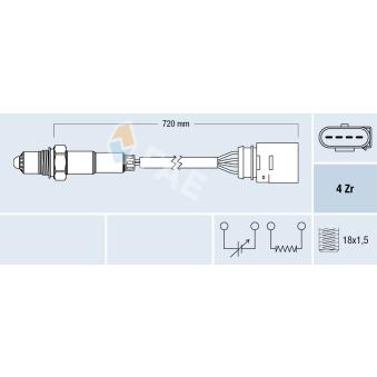 Sonde lambda FAE OEM 036906265