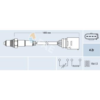 Sonde lambda FAE OEM 6K0906262A