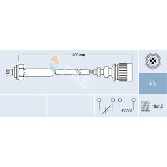Sonde lambda FAE OEM 11781730025