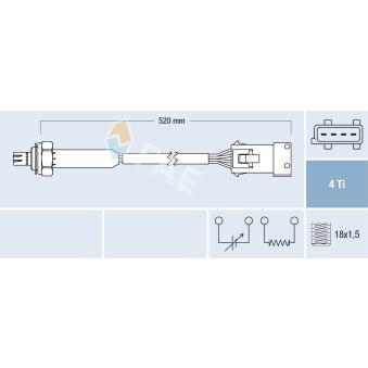 Sonde lambda FAE OEM 9135329
