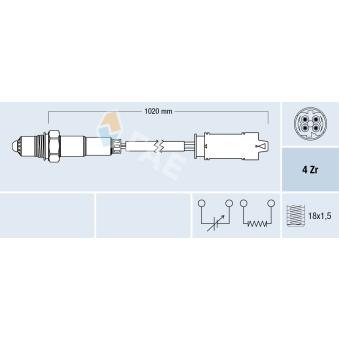Sonde lambda FAE OEM 11787513963