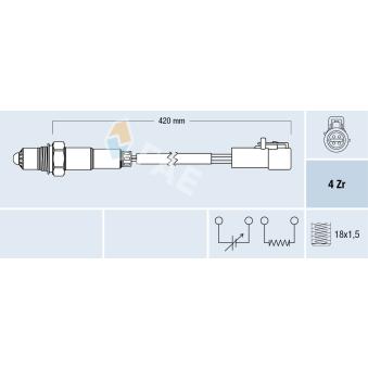 Sonde lambda FAE OEM 1113382