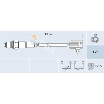 Sonde lambda FAE OEM 4606555AC