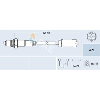 Sonde lambda FAE OEM 11787506531