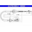 ATE 24.3728-0503.2 - Tirette à câble, commande d'embrayage