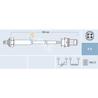 Sonde lambda FAE OEM 11781406981
