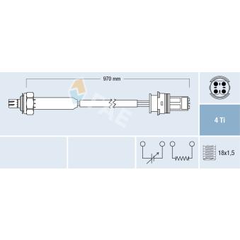 Sonde lambda FAE OEM 1748762