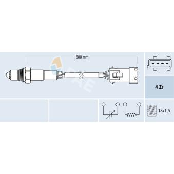 Sonde lambda FAE OEM 9135622