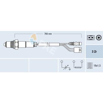 Sonde lambda FAE OEM 0075423117
