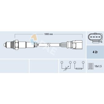 Sonde lambda FAE OEM 06E906265E