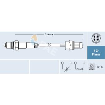 Sonde lambda FAE OEM 11787545244