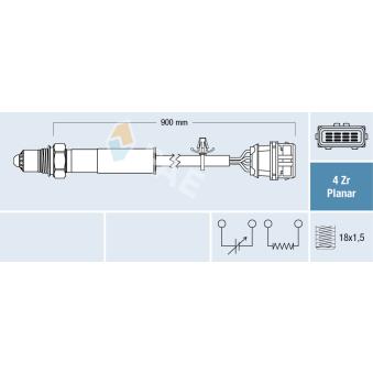 Sonde lambda FAE OEM 616821