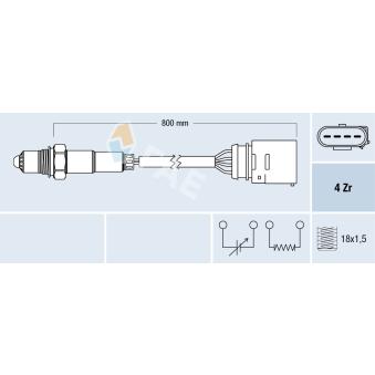 Sonde lambda FAE OEM 06B906265E