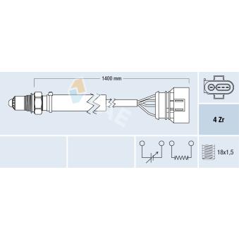 Sonde lambda FAE OEM 021906265AE