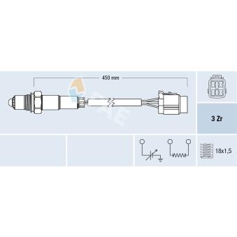 Sonde lambda FAE OEM 22690AA220F