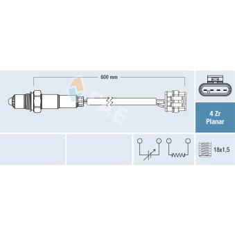 Sonde lambda FAE OEM 855350