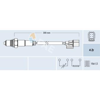 Sonde lambda FAE OEM 36532RNAA01
