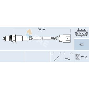 Sonde lambda FAE OEM 55249875