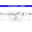 ATE 24.3728-0627.2 - Tirette à câble, commande d'embrayage