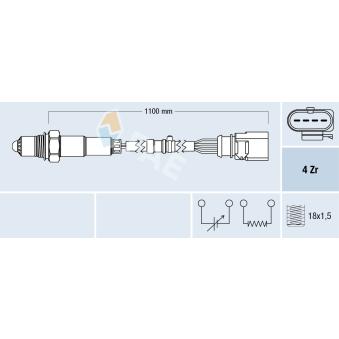 Sonde lambda FAE OEM 04E906262CH