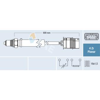 Sonde lambda FAE OEM 11787589146