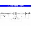 ATE 24.3728-0723.2 - Tirette à câble, commande d'embrayage