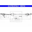ATE 24.3728-0724.2 - Tirette à câble, commande d'embrayage