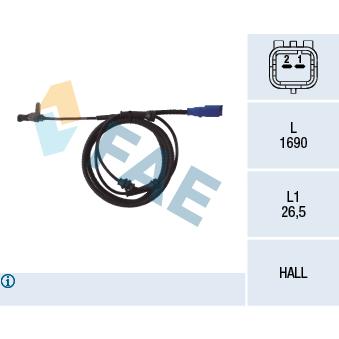 Capteur, vitesse de roue FAE OEM 4545A5