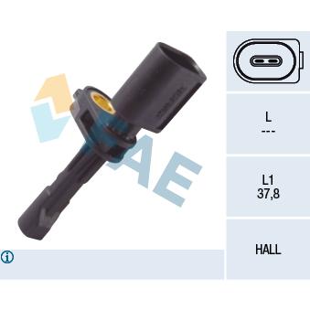 Capteur, vitesse de roue FAE OEM 2K0927807